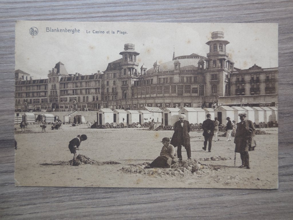 postkaart Blankenberge Casino strand, Ophalen of Verzenden, Voor 1920, Ongelopen, West-Vlaanderen