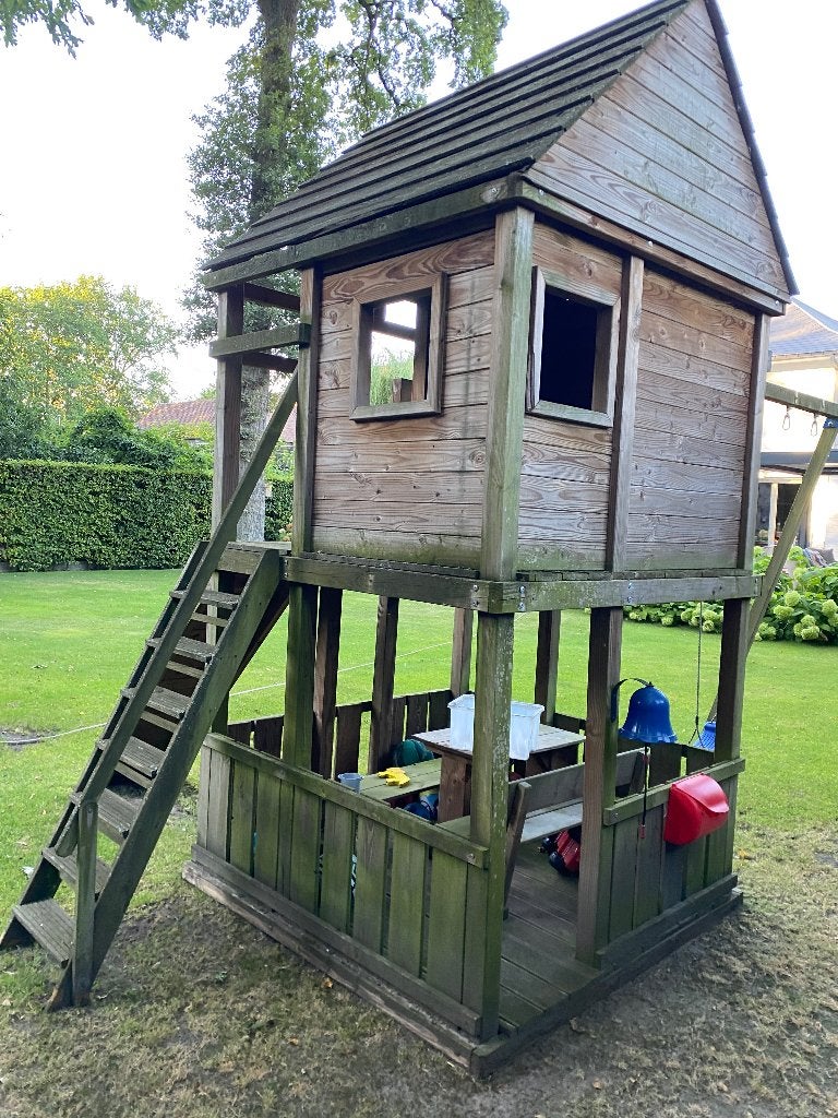 Speelhuis, Kinderen en Baby's, Speelgoed | Buiten | Speeltoestellen, Ophalen, Gebruikt, Schommel