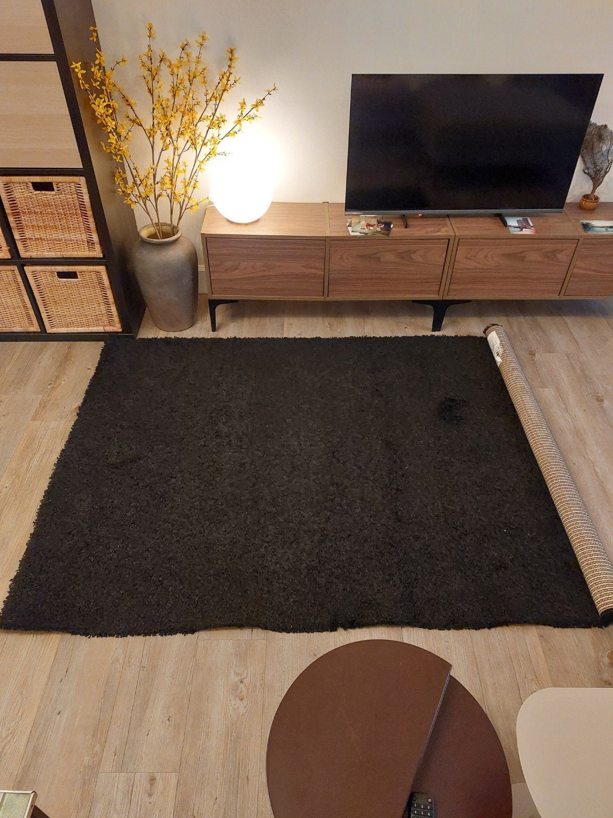 zwart tapijt, Huis en Inrichting, Ophalen, Zwart