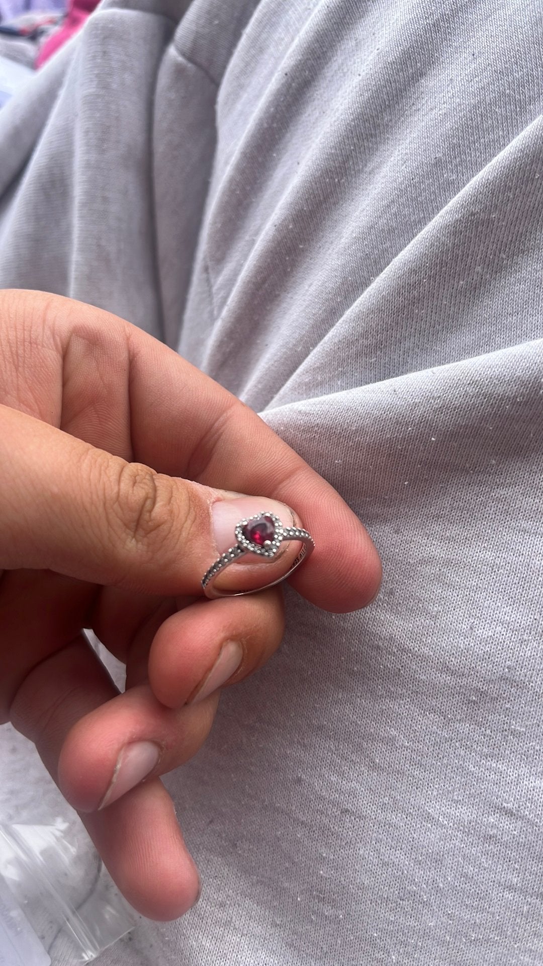 Pandora ring, Handtassen en Accessoires, Ringen, Ophalen, Zo goed als nieuw, Zilver
