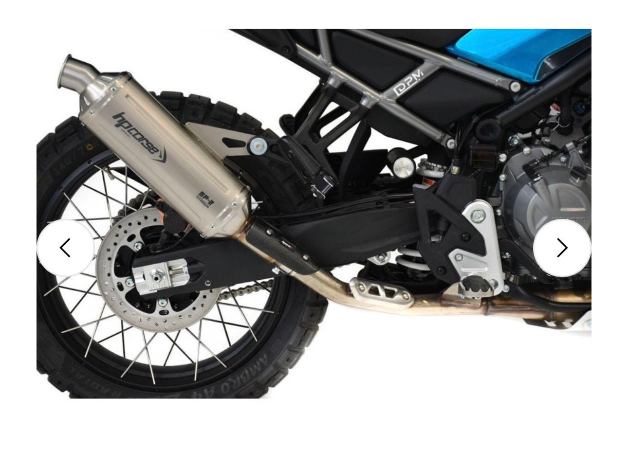 CF Moto 450MT nieuwe Hp corse SP2 titanium uitlaat, Particulier