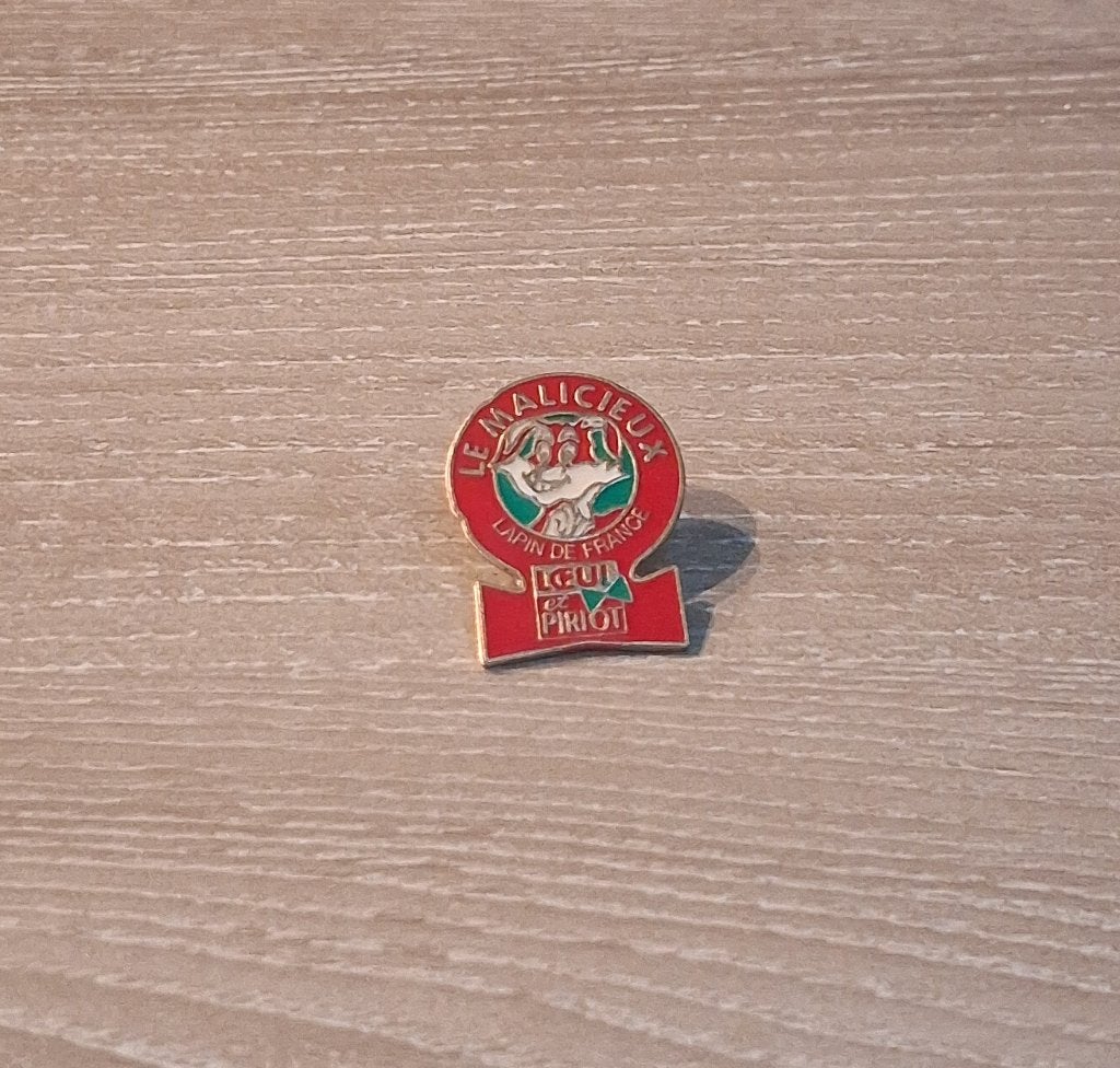 PIN - LE MALICIEUX - LAPIN DE FRANCE, Verzenden, Gebruikt, Overige onderwerpen, Speldje of Pin