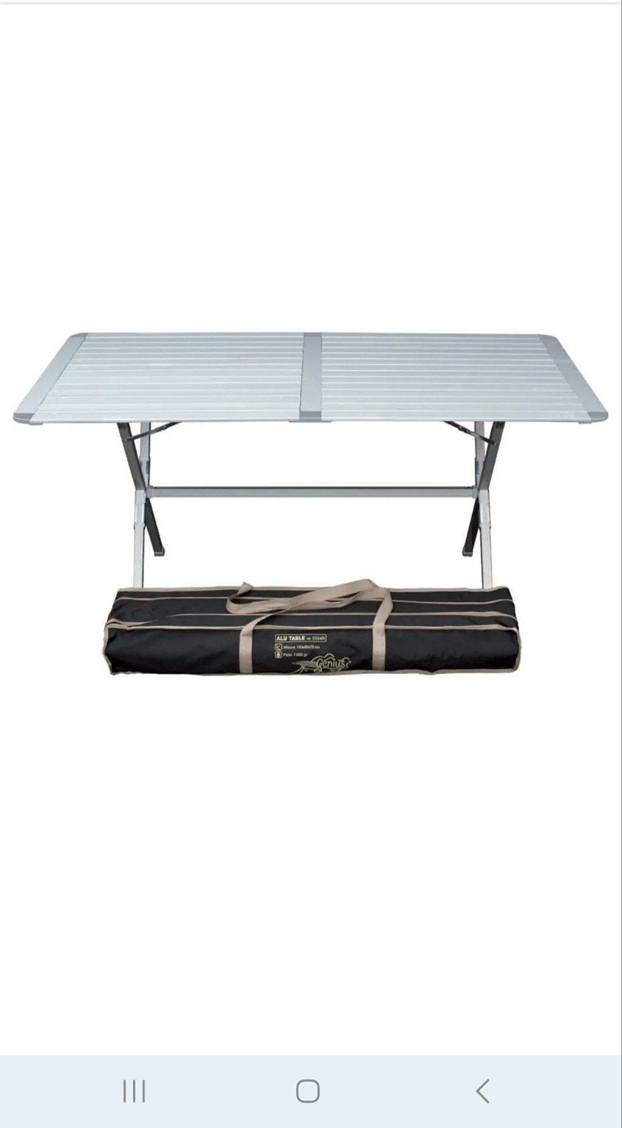 Table de camping midland d'occasion 150x80cm, Caravanes & Camping, Enlèvement