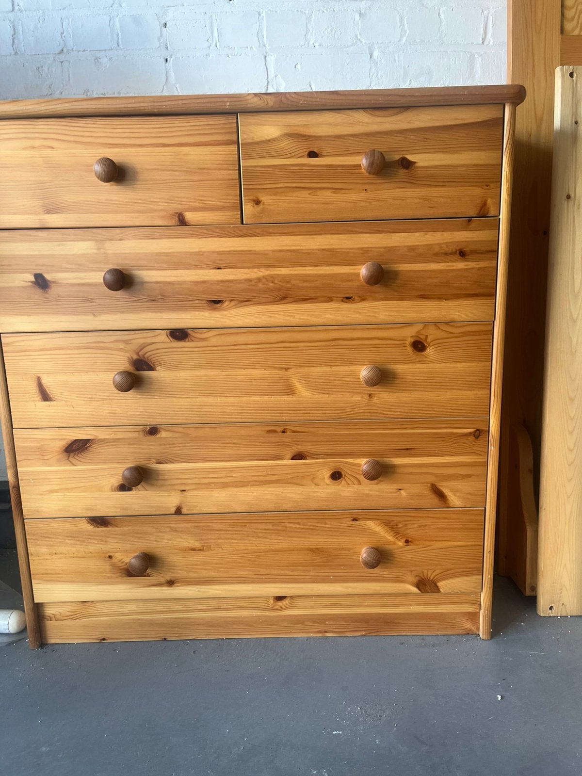 Commode pin massif, Ophalen, 5 laden of meer, 50 tot 100 cm, Zo goed als nieuw