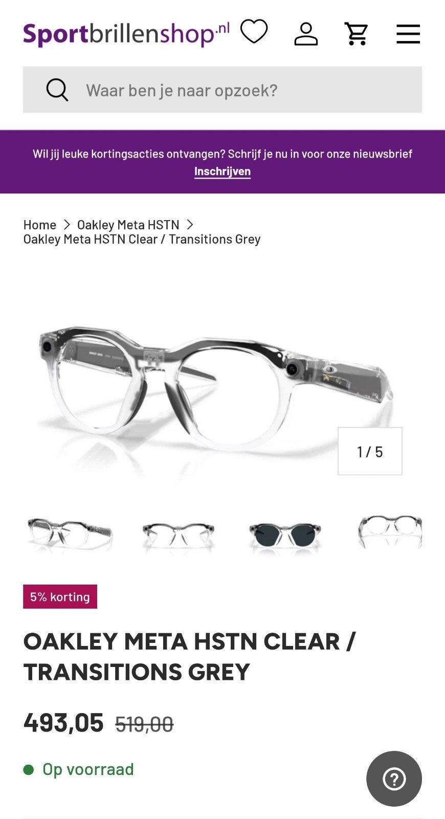 Oakley meta zonnebril, Ophalen, Zonnebril, Oakley