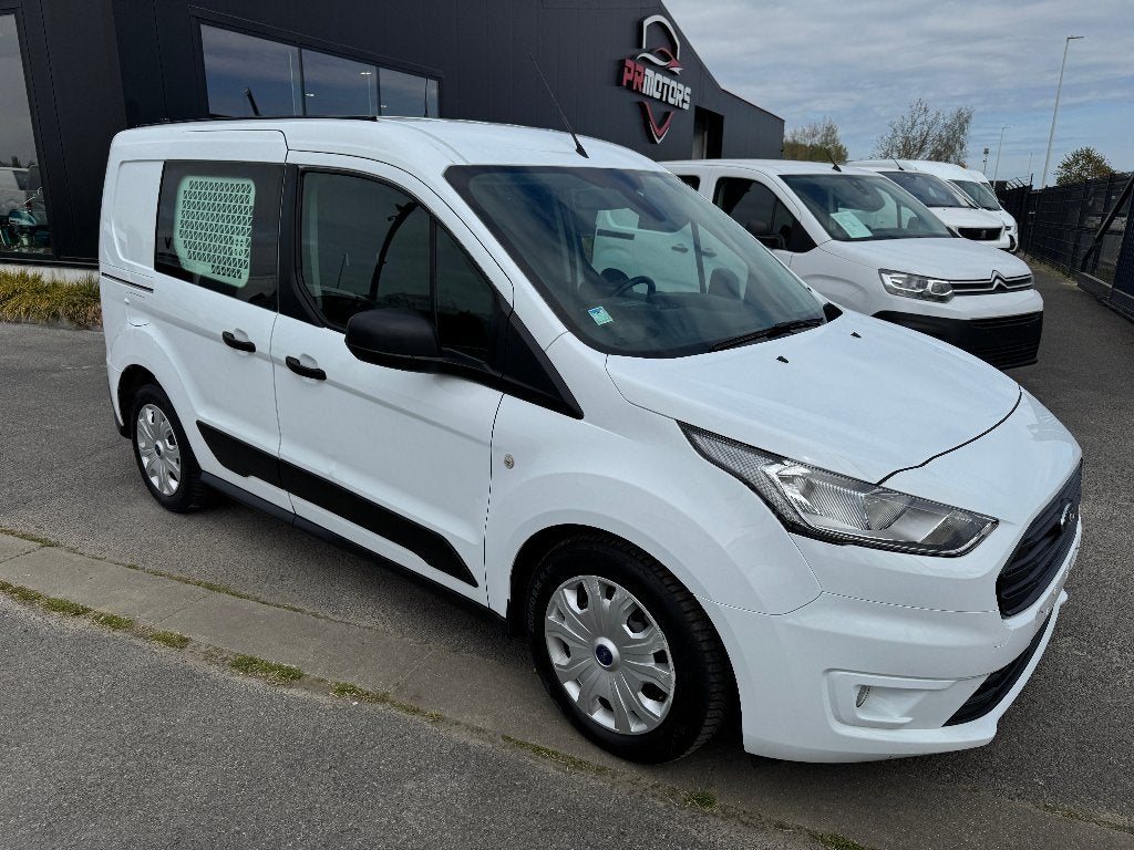 Ford Transit Connect 1.5 1st eig ohboek airco cruise, Voorwielaandrijving, Dealer onderhouden, Stof, Wit