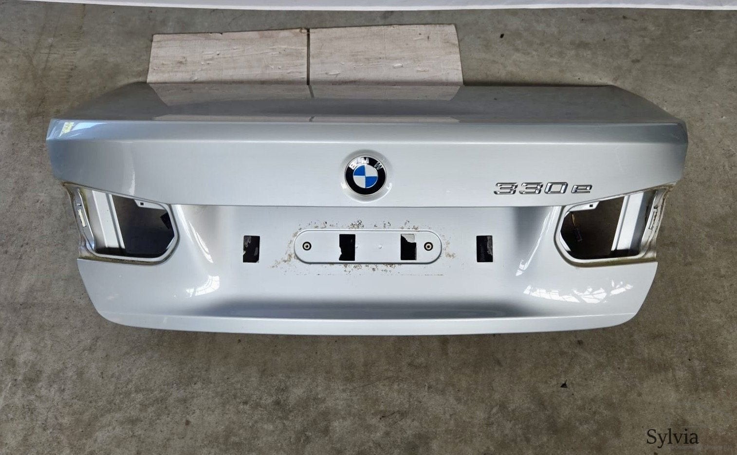 Achterklep kofferklep BMW 3 serie F30 F80 LCI Glaciersilber, Arrière, -, Haillon arrière, Utilisé