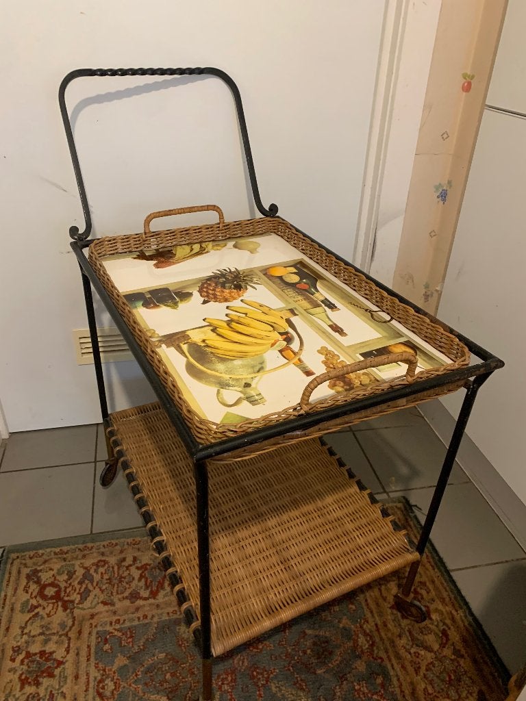 Serveerwagen , barwagen op wielen, Ophalen