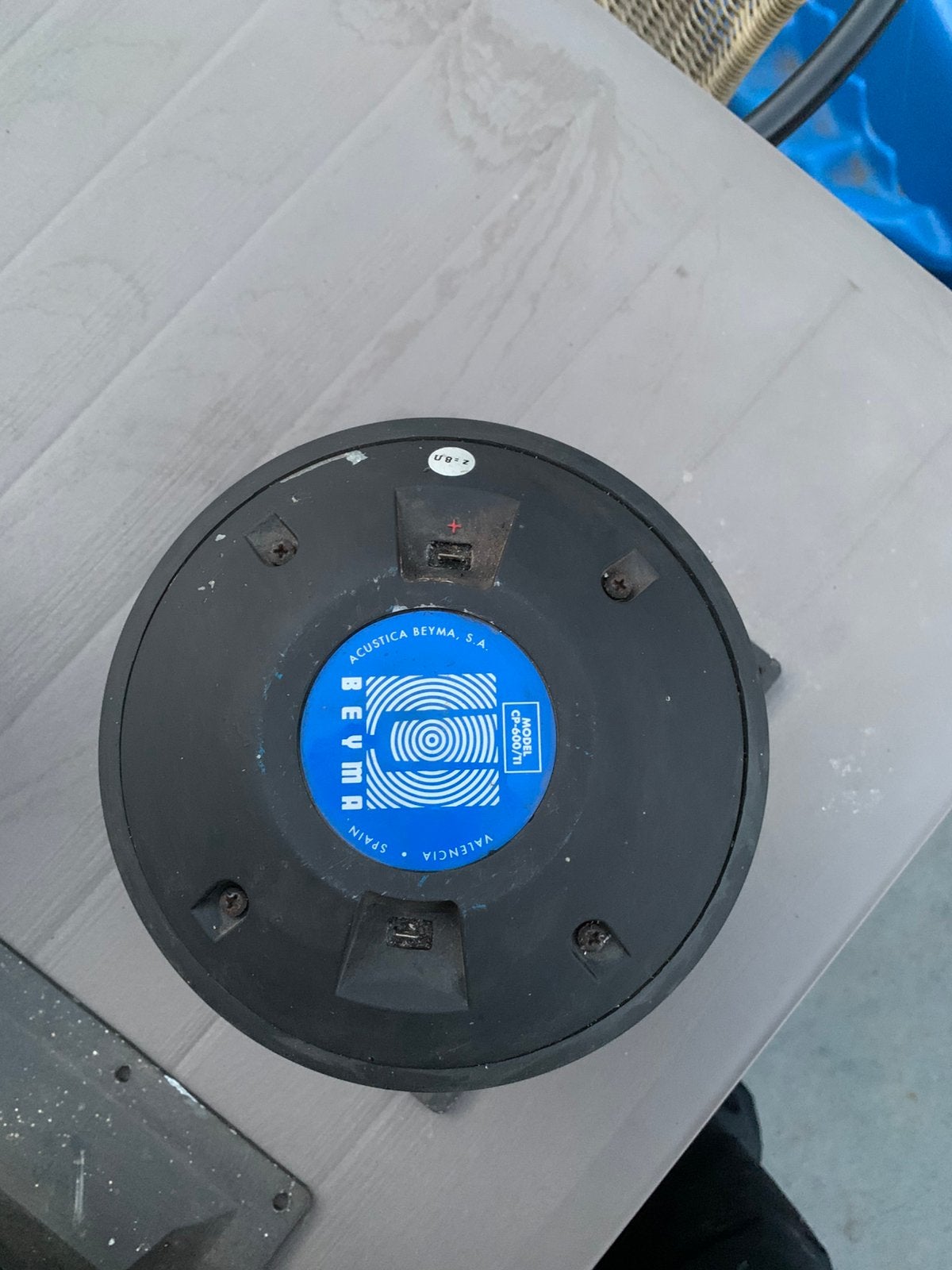Beyma cp-600/ti tweeter met hoorn., Audio, Tv en Foto, Luidsprekerboxen, Overige typen, Niet werkend, Ophalen, 150 watt of meer