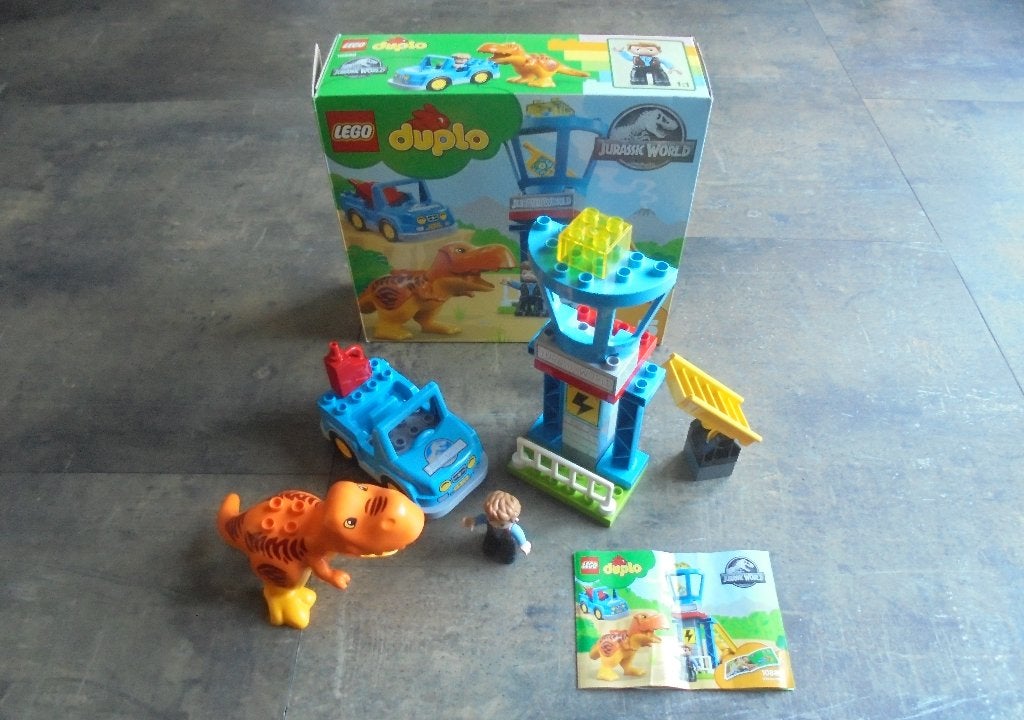 Lego Duplo T-Rex Tower Set (zie foto's), Enfants & Bébés, Jouets | Duplo & Lego, Enlèvement ou Envoi, Utilisé, Briques en vrac