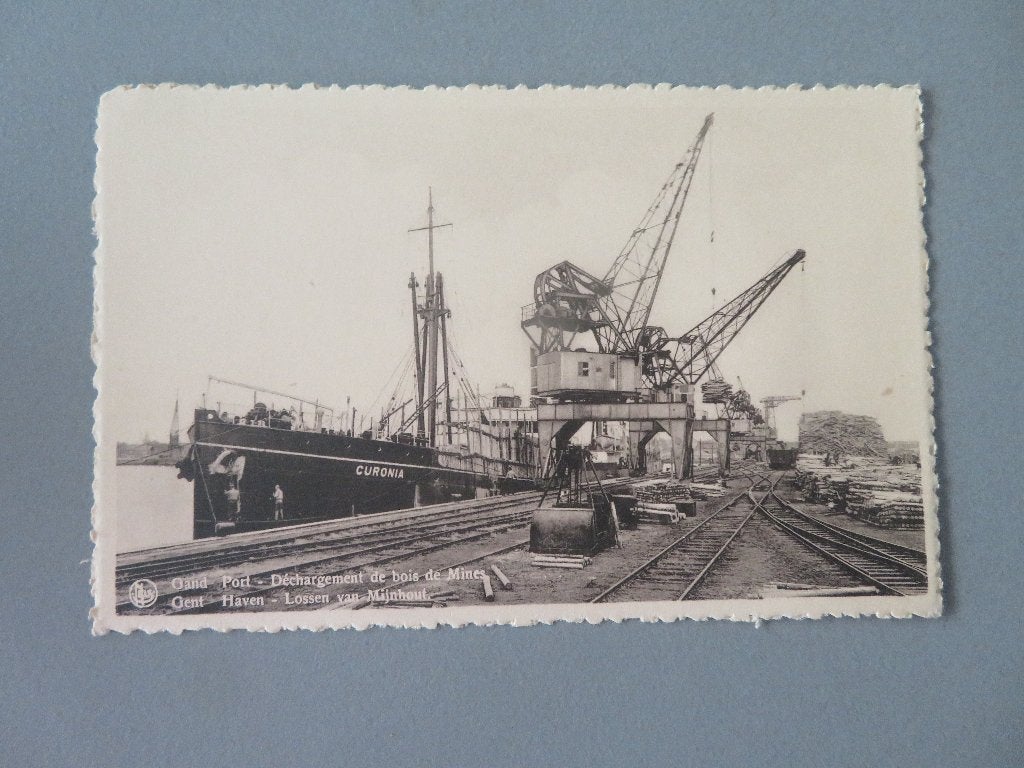 haven van Gent  lossen van mijnhout, Verzamelen, Verzenden, Ongelopen, Oost-Vlaanderen