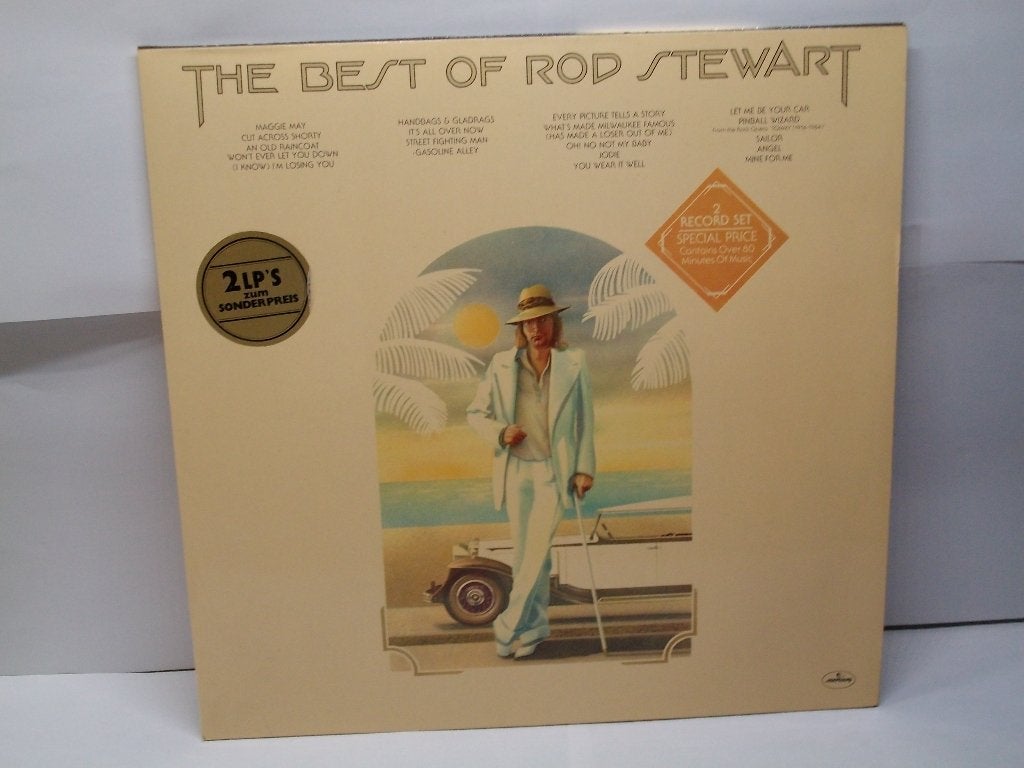 THE   BEST  OF  ROD  STEWART   (2LP), Double LP, Enlèvement, Comme neuf, Pop rock