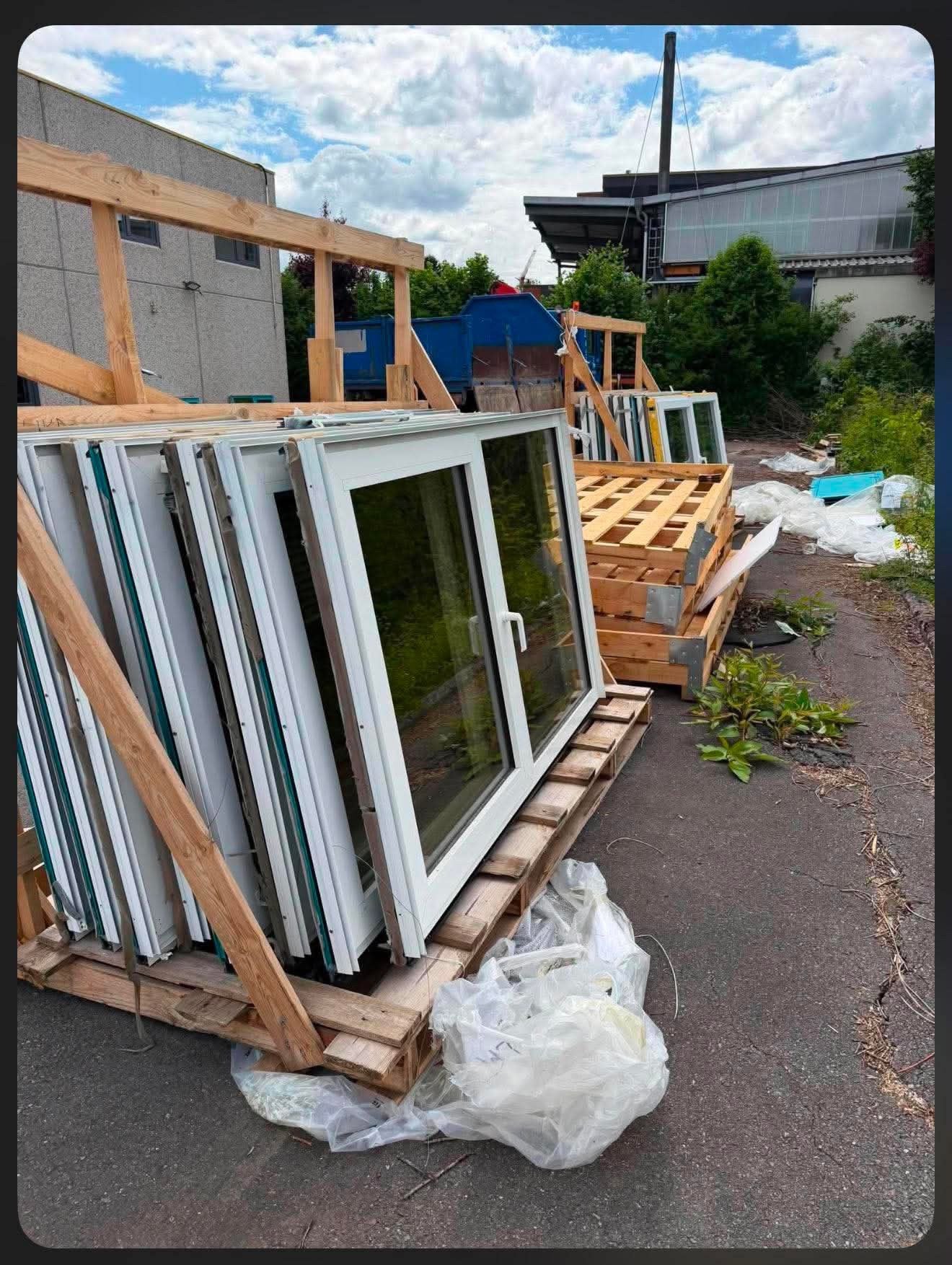 châssis fenêtres shuco aluminium, Enlèvement, Comme neuf