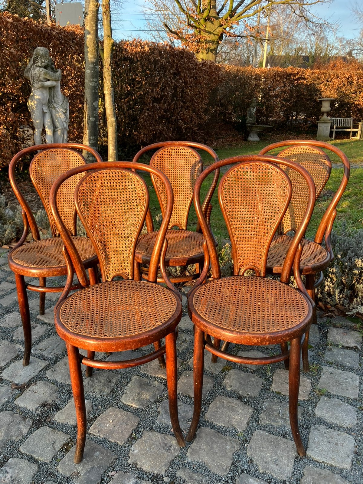 Originele Thonet stoelen uit 1920 ontwerp Josef Hoffmann, Ophalen