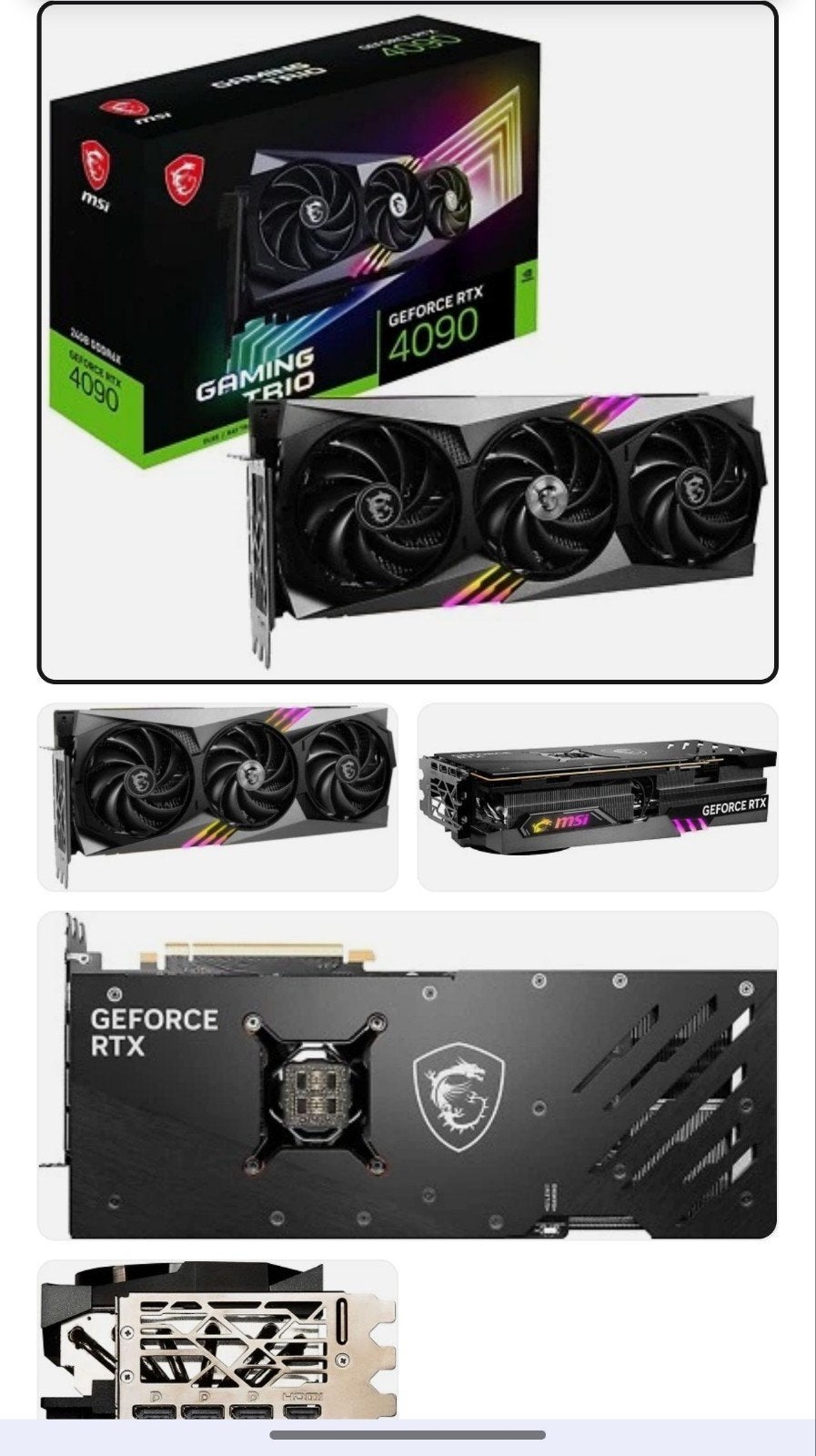 4090 msi X trio Gaming oc., Computers en Software, Ophalen, Zo goed als nieuw, GDDR6
