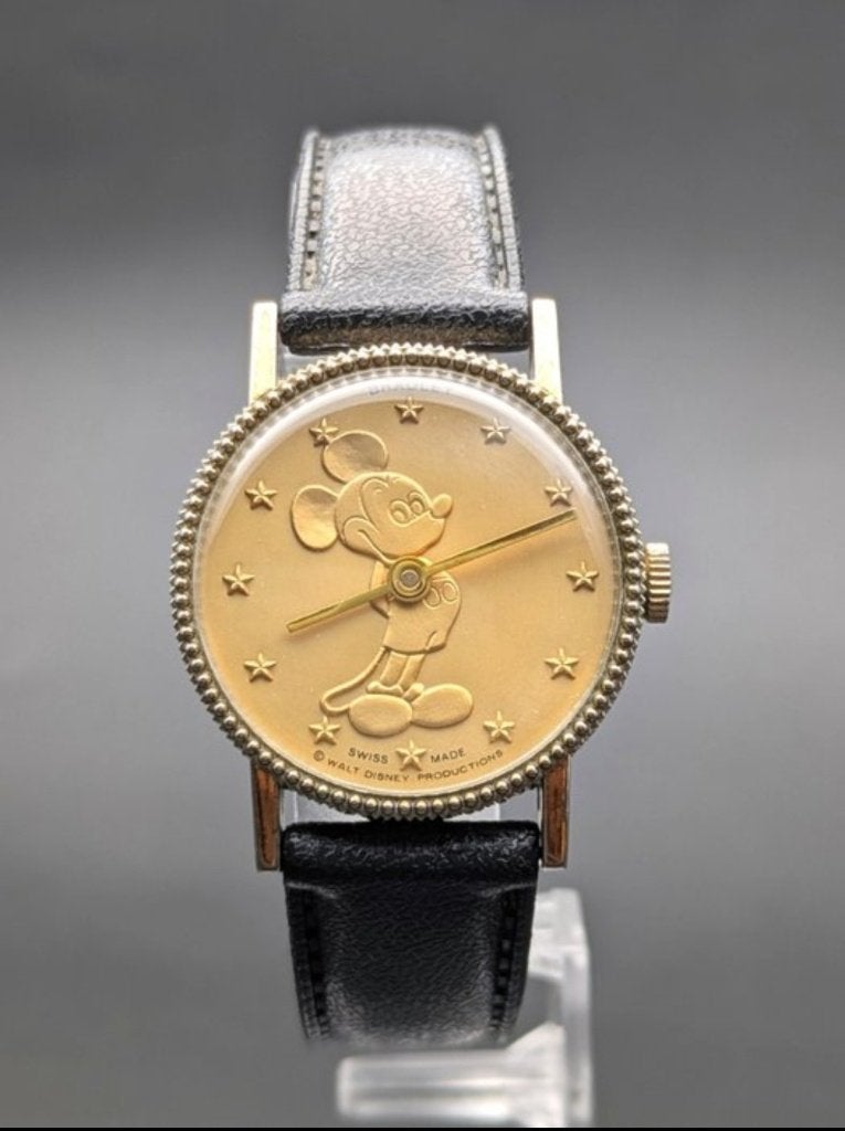 Vintage Bradley Mickey Mouse horloge jaren 70, Ophalen of Verzenden, Mickey Mouse, Zo goed als nieuw, Overige typen