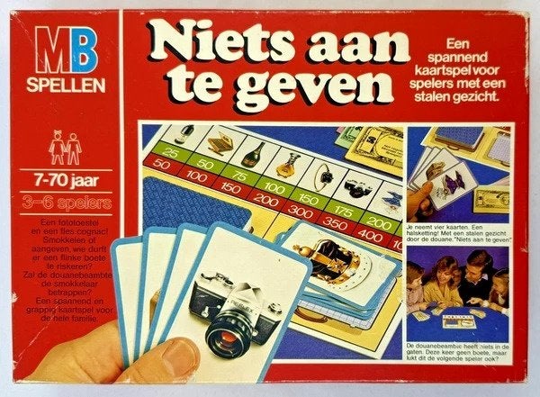 MB niets aan te geven Bordspel spel Compleet Vintage 1981, Een of twee spelers, Verzenden, Zo goed als nieuw, MB spelen