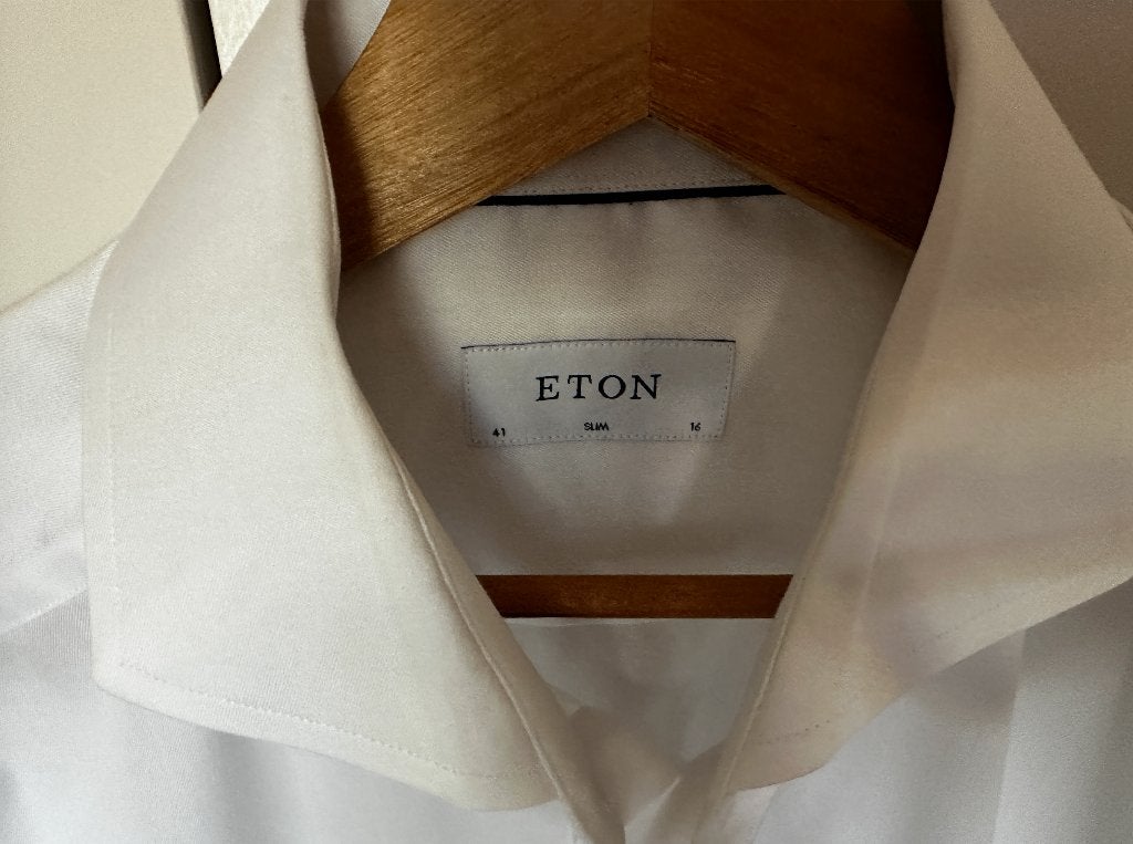 Hemd Eton col 41 slim, Ophalen, Wit, Eton, Zo goed als nieuw