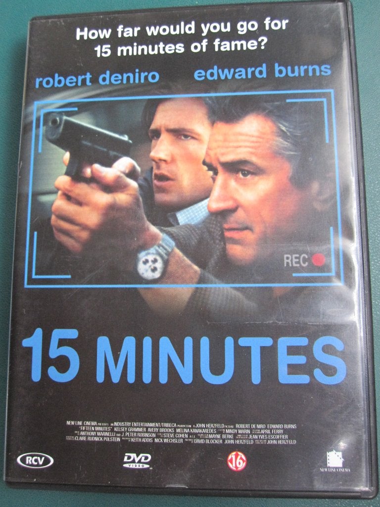 15 Minutes (2001), Cd's en Dvd's, Engels, Vanaf 16 jaar, Nederlands, Actie