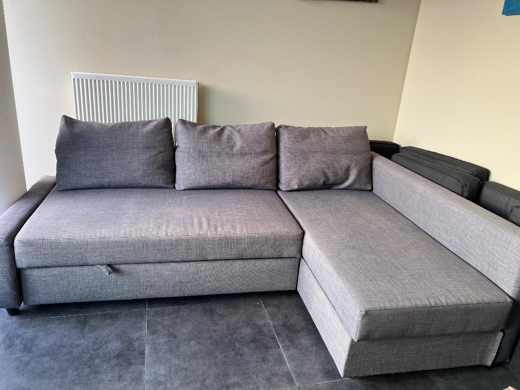 Hoekslaapbank met opbergruimte, Maison & Meubles, Canapés | Salons, Utilisé, Banc d'angle, Quatre personnes ou plus, 200 à 250 cm