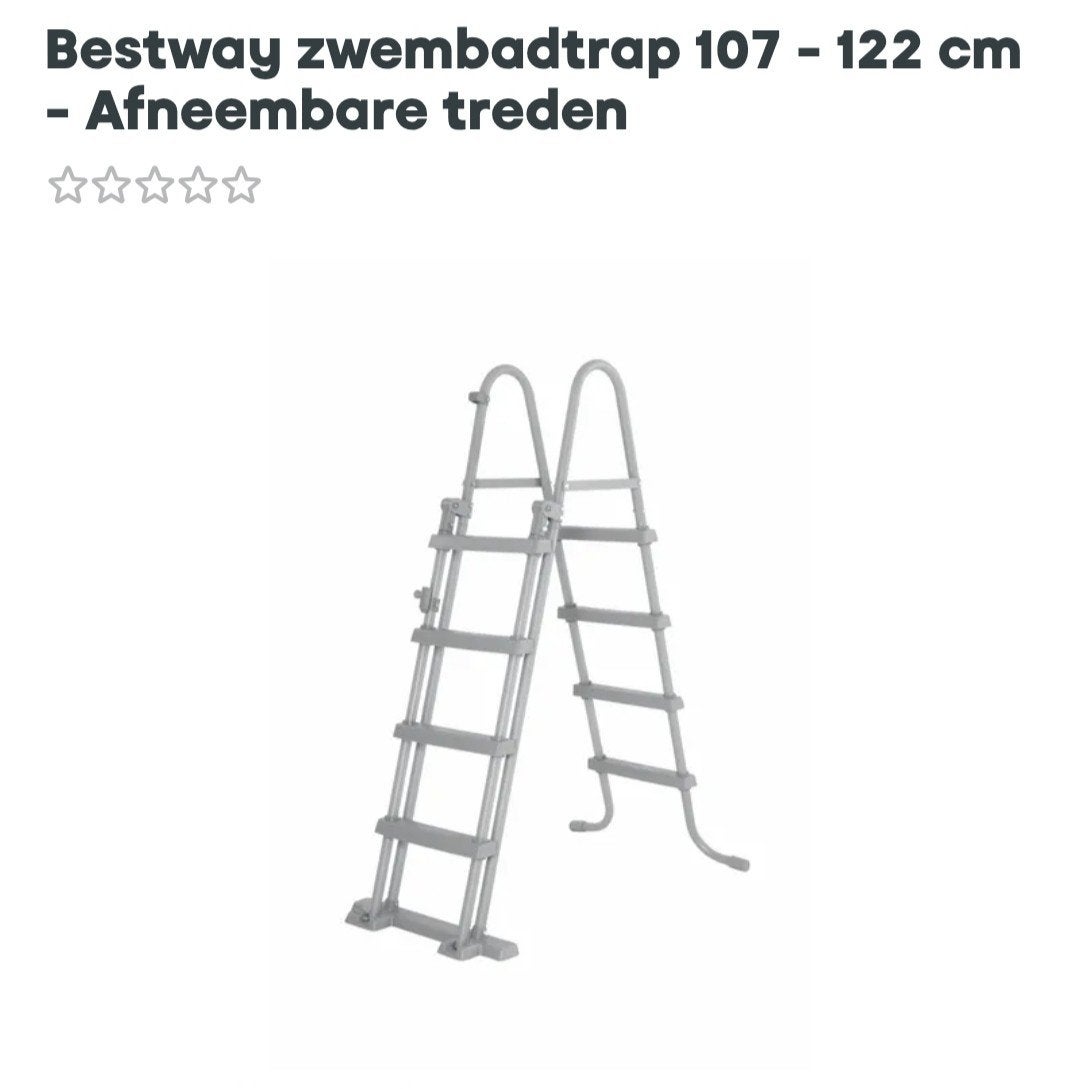 Bestway zwembad trap 122cm, Ophalen