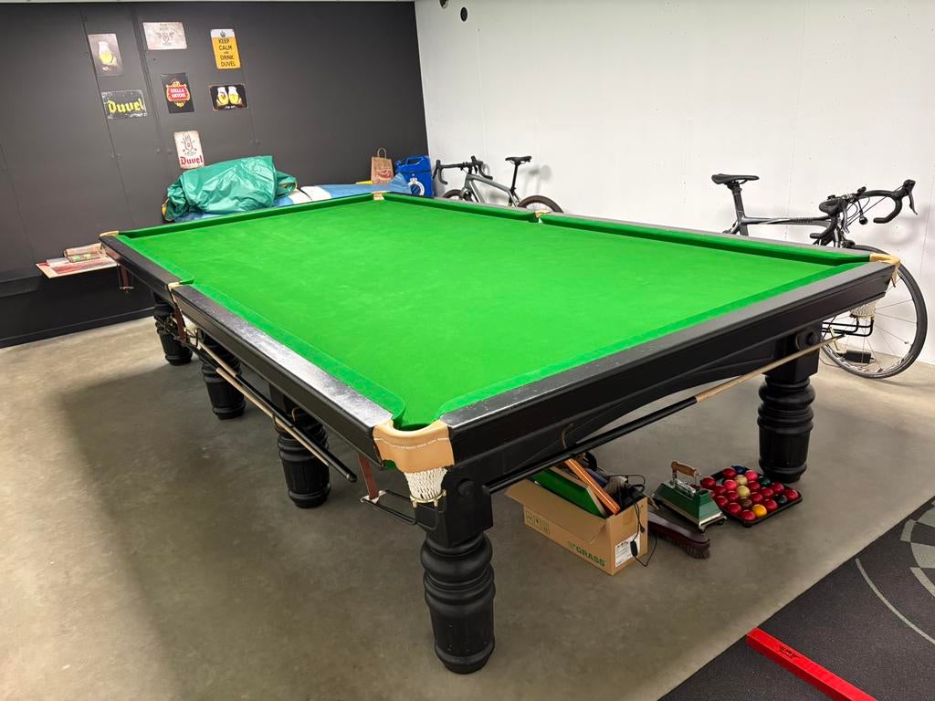 Snooker met toebehoren, Sport en Fitness, Ophalen, Gebruikt, Snookertafel
