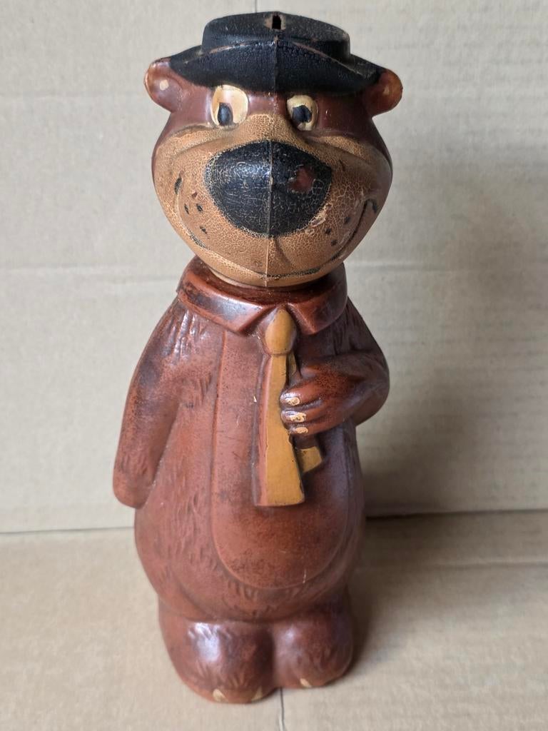 Yogi bear l ours Hannah barbera figurine vintage tirelire ., Enlèvement ou Envoi