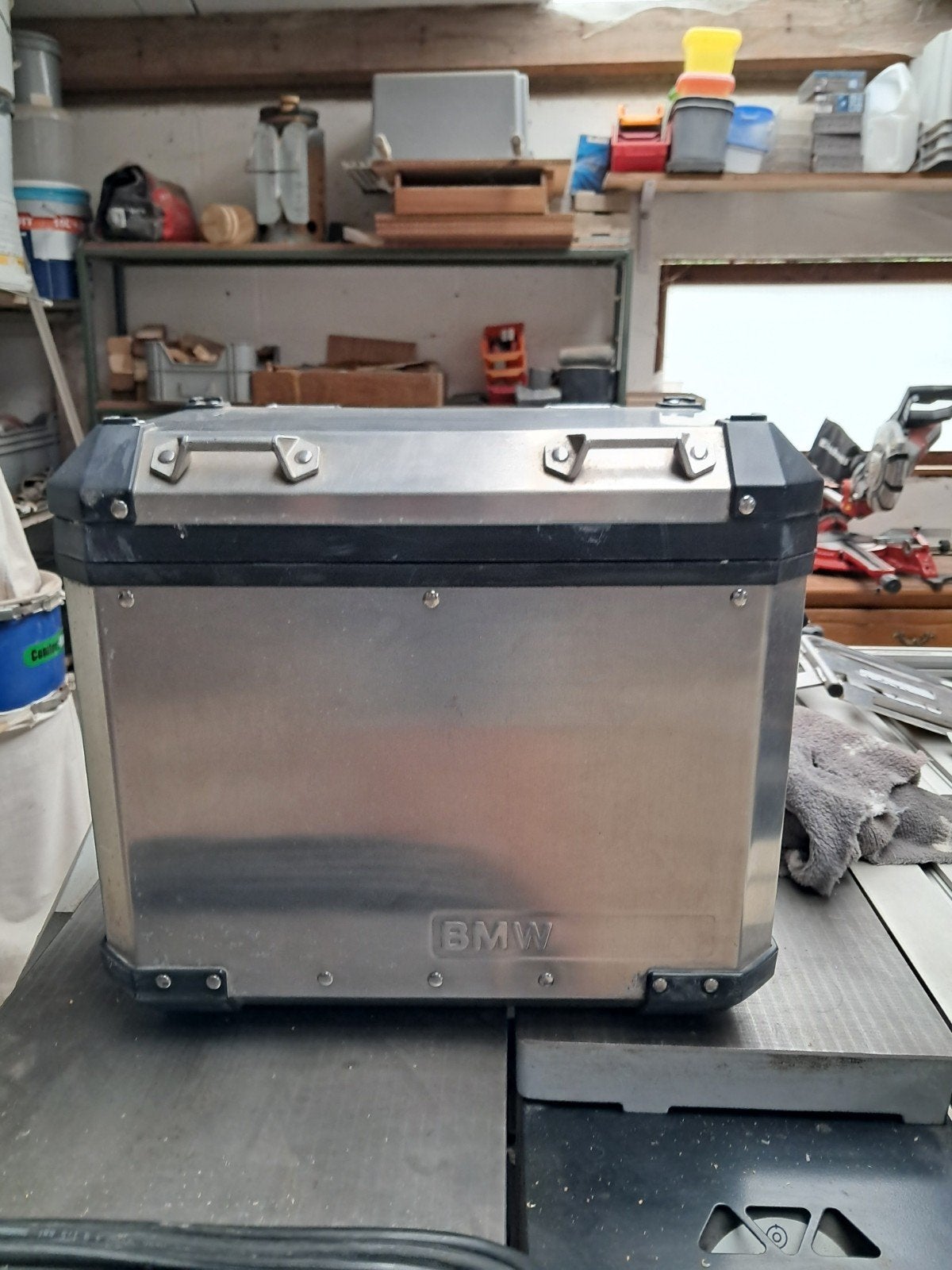 Valise latérale gauche en aluminium BMW GS LC, Motos, Enlèvement, Utilisé