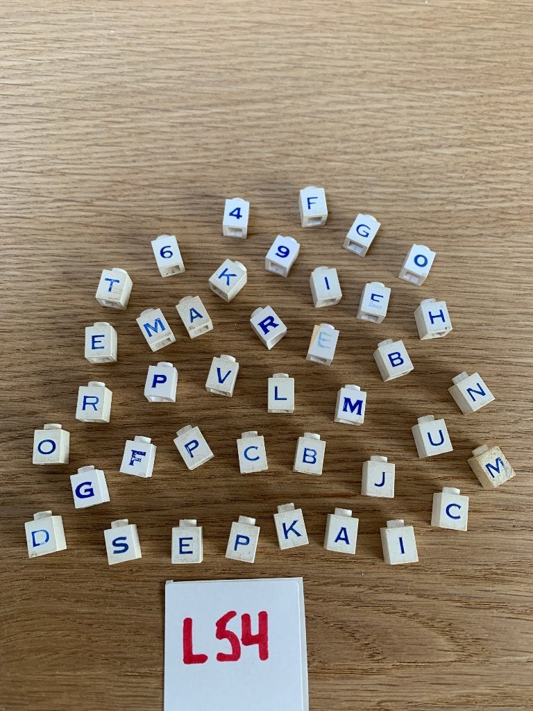 LEGO L54: VINTAGE ALFABET, Ophalen of Verzenden, Gebruikt, Lego