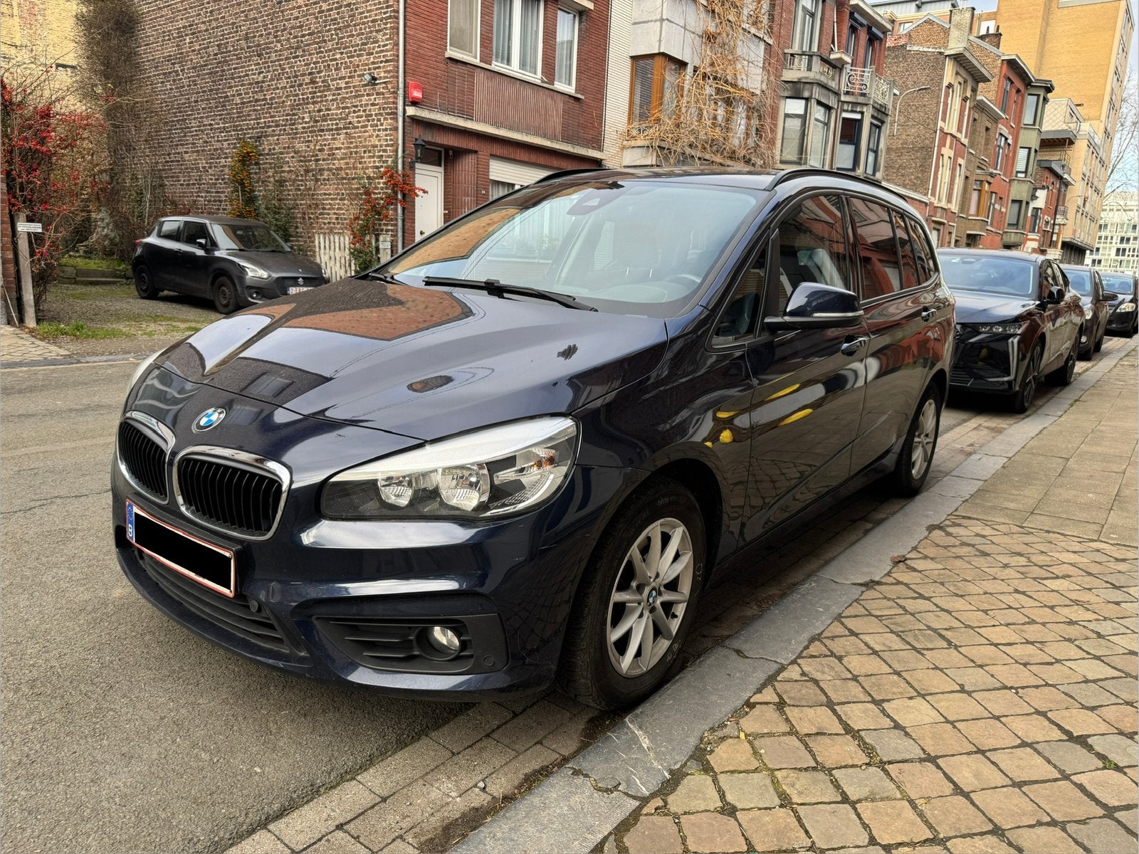 BMW 218d Gran Tourer 2017 - 7 places / Automatique / Euro 6B, Autos, Feux de jour LED, Achat, 7 places, Noir