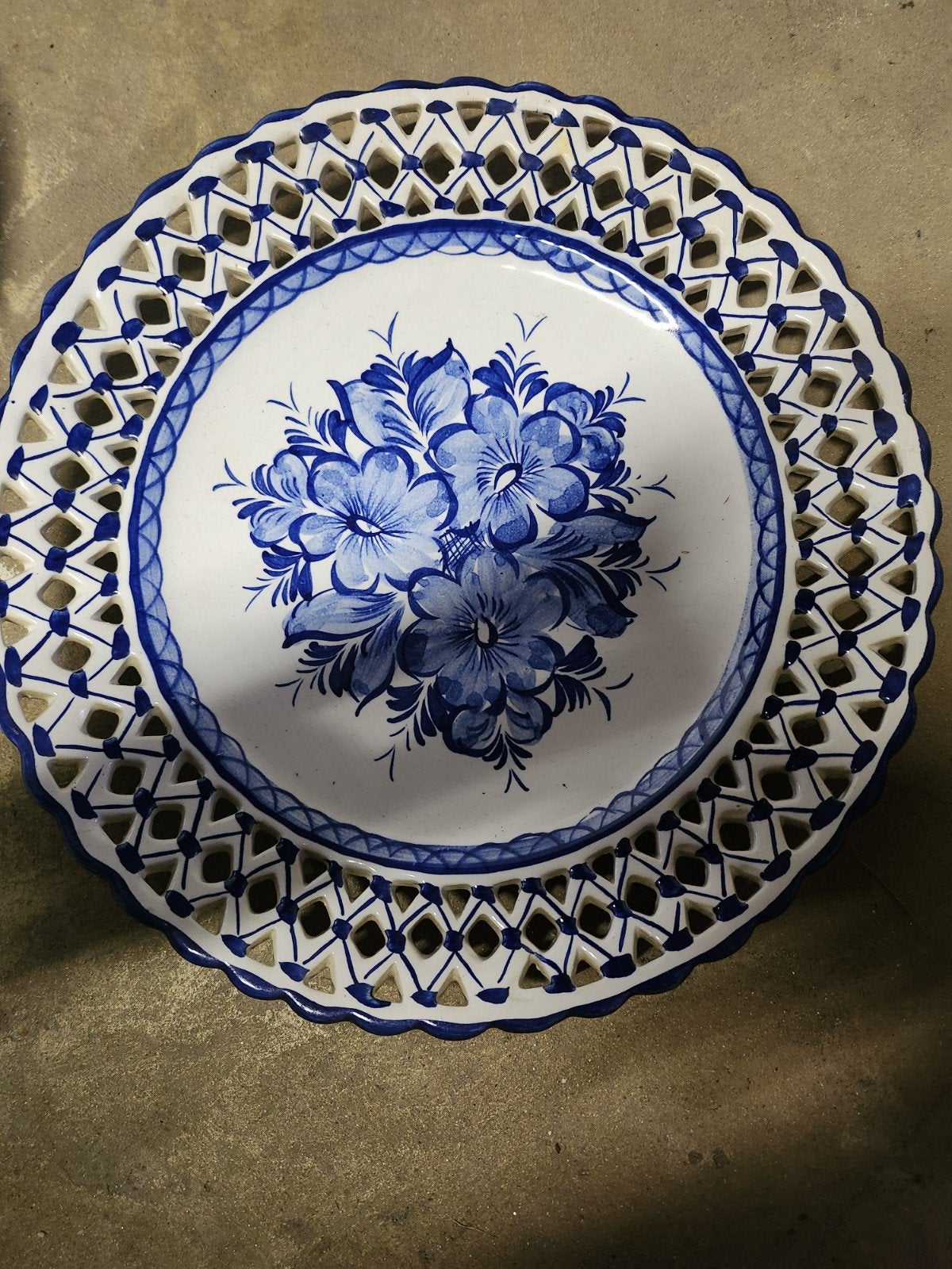 Grande assiette decoration, Antiquités & Art, Antiquités | Assiettes décoratives & Carrelages
