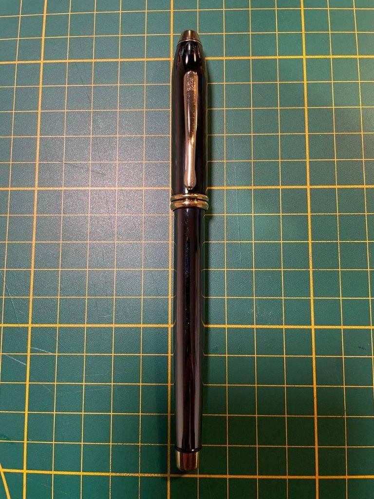 Cross Townsend Titanium/ Gunmetal M nib fountain pen, Verzamelen, Ophalen of Verzenden, Cross