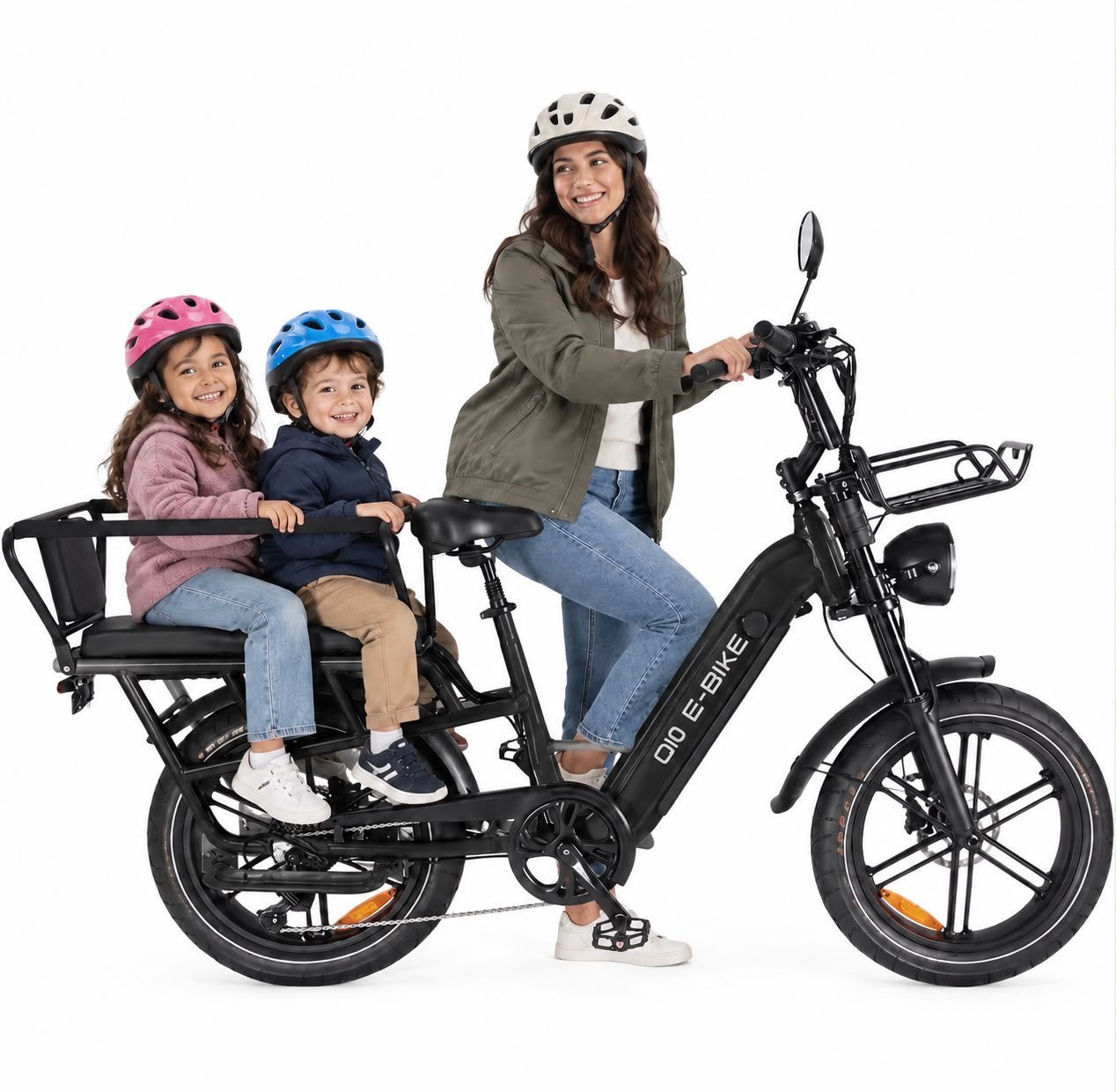 NIEUW Q10 Longtail E-Bike - Kids - Family Edition Compleet, 2 zitjes, Nieuw, Ophalen of Verzenden, Schijfrem