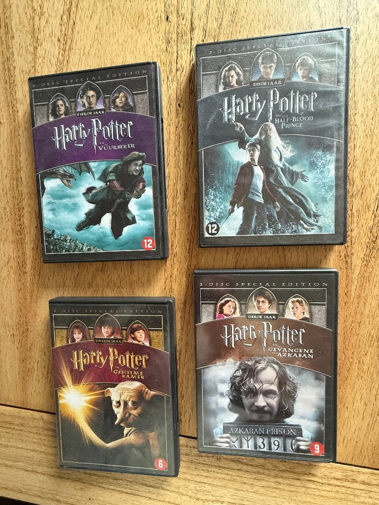 Harry Potter DVD's – 2-Disc Special Editions (4 films), Verzamelen, Harry Potter, Ophalen of Verzenden, Gebruikt, Overige typen