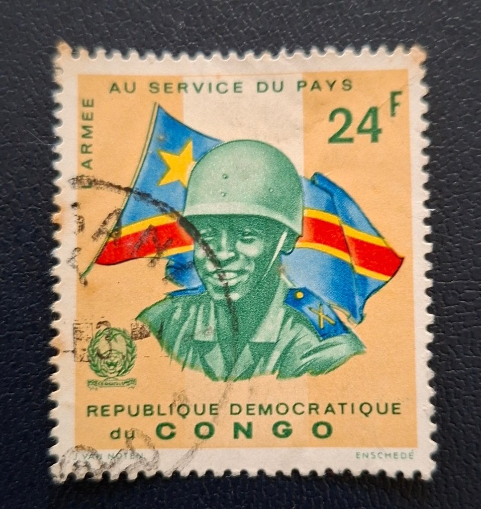 Timbre OBP 637 de la République démocratique du Congo, Enlèvement ou Envoi, Affranchi