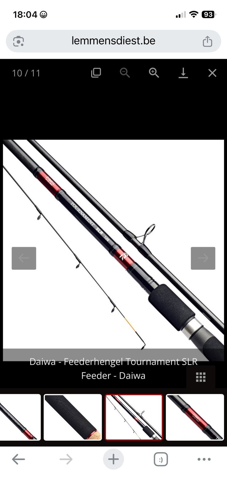 Daiwa tournament slr.      Iemand?, Enlèvement, Comme neuf