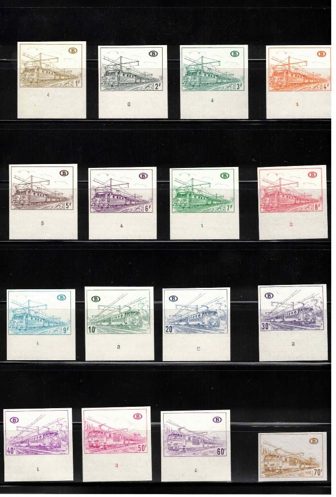 postzegels belgie nrs 378/98 xx  ongetand zeer zeldzaam, Orginele gom, Ophalen of Verzenden, Zonder stempel, Postfris