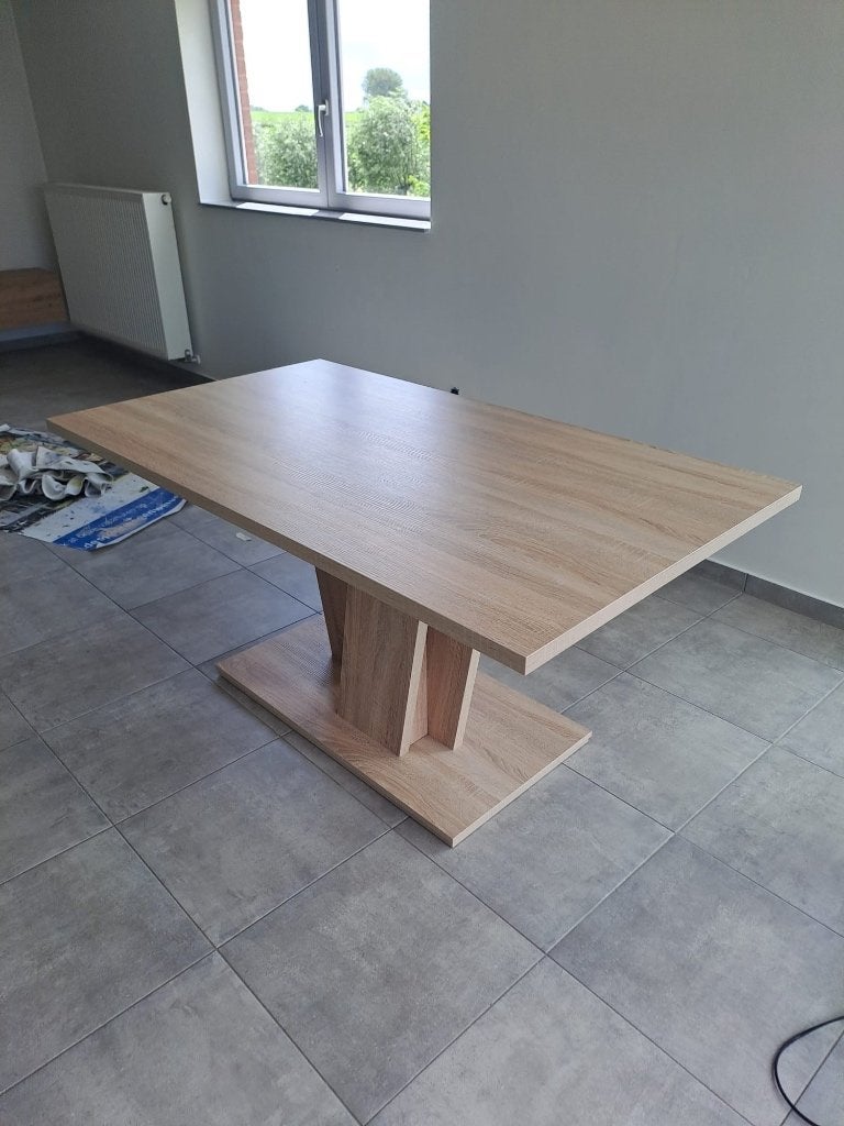 Eettafel, Ophalen, 50 tot 100 cm, Zo goed als nieuw, 150 tot 200 cm