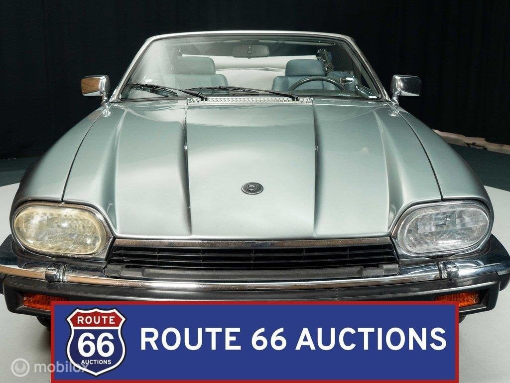 Jaguar XJS12 Cabriolet | 1992 | Route 66 Auctions, Auto's, Zwart, Bedrijf, Handgeschakeld, Overige carrosserie