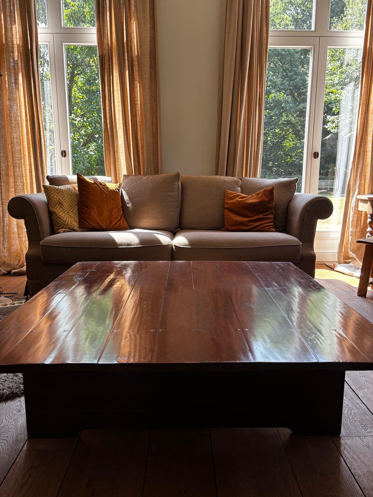 Vintage mahonie salontafel, Ophalen, Gebruikt, 5 – 50, Overige houtsoorten