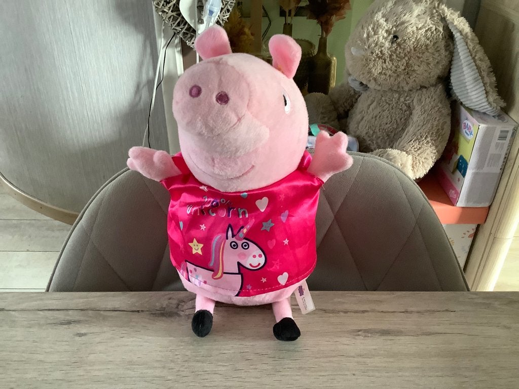 Peppa Pig pluche character (32 cm), Kinderen en Baby's, Overige merken, Overige typen, Ophalen of Verzenden, Middelgroot (20 tot 80 cm)