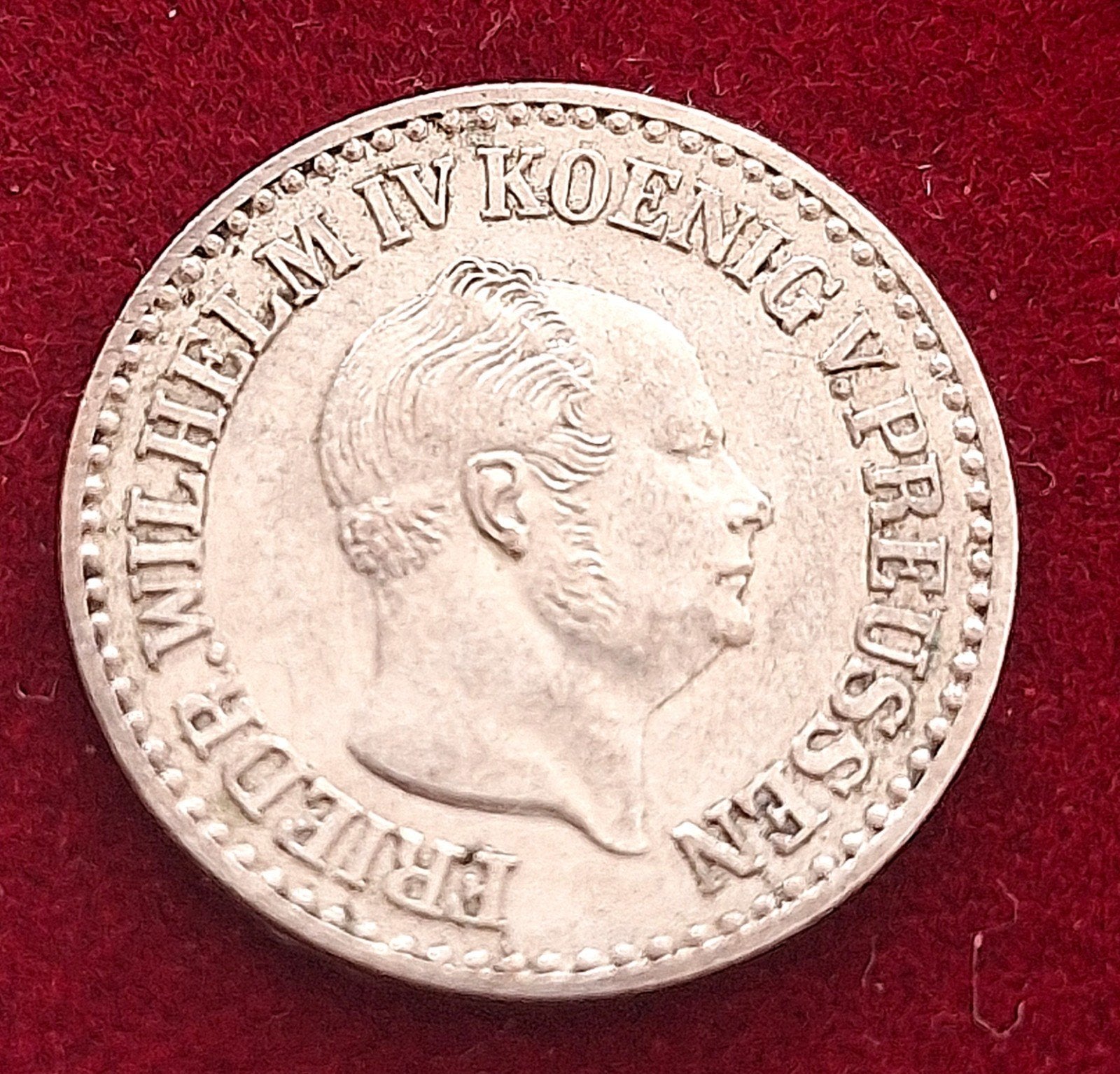 1 silber groschen 1853 argent top qualite, Enlèvement ou Envoi, Argent