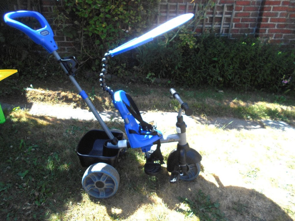velo canne tricycle enfant Little Tikes pare soleil ceinture, Enlèvement, Utilisé, Tige de poussée