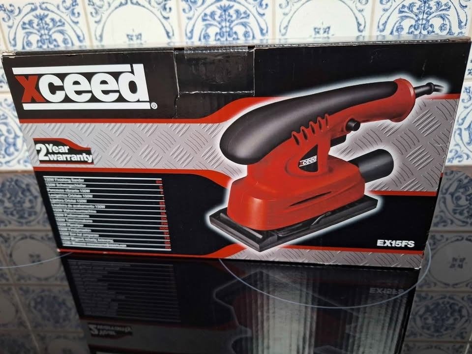 Nieuwe Vlakschuurmachine In ongeopende doos * xceeds EX15FS, Doe-het-zelf en Bouw, Gereedschap | Schuurmachines, Ophalen, Vlakschuurmachine