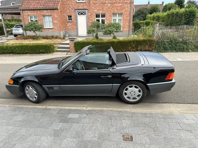Mercedes 600SL 1994, Auto's, Automaat, Zwart, Cabriolet, Zwart