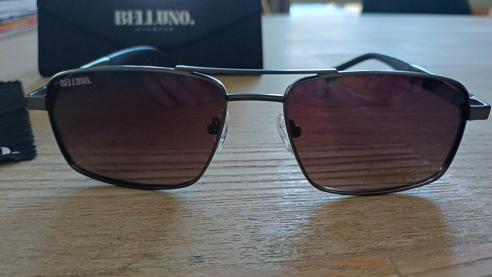 Lunettes de soleil Belluno Torvani brunes pour homme, Neuf, Autres marques, Enlèvement ou Envoi, Brun