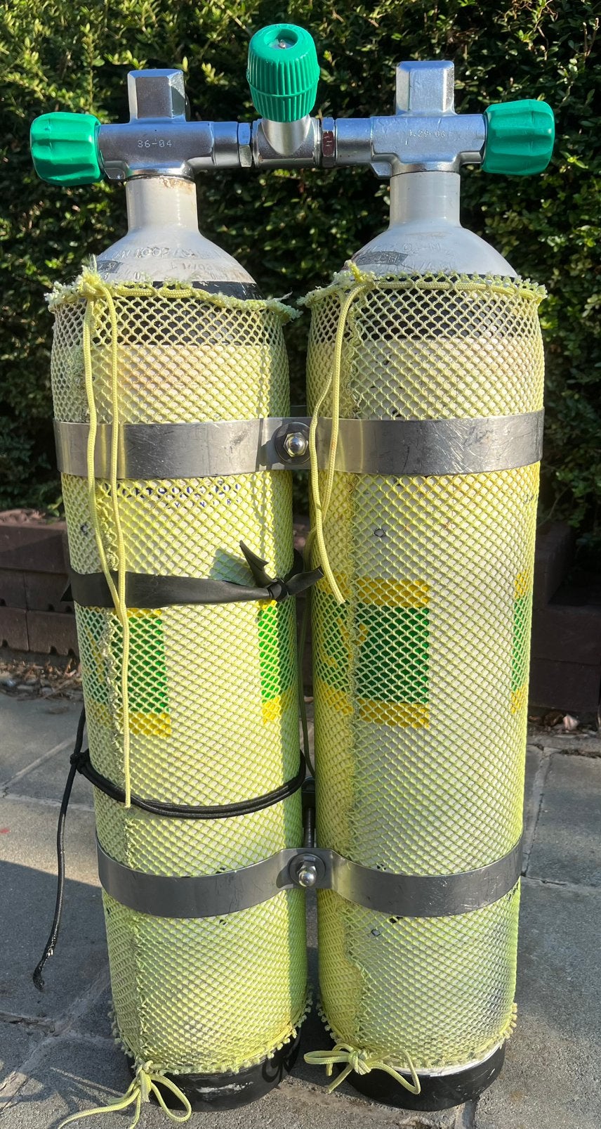 Bi carbone 2x6,7L 300b, Enlèvement, Utilisé, Bouteille de plongée