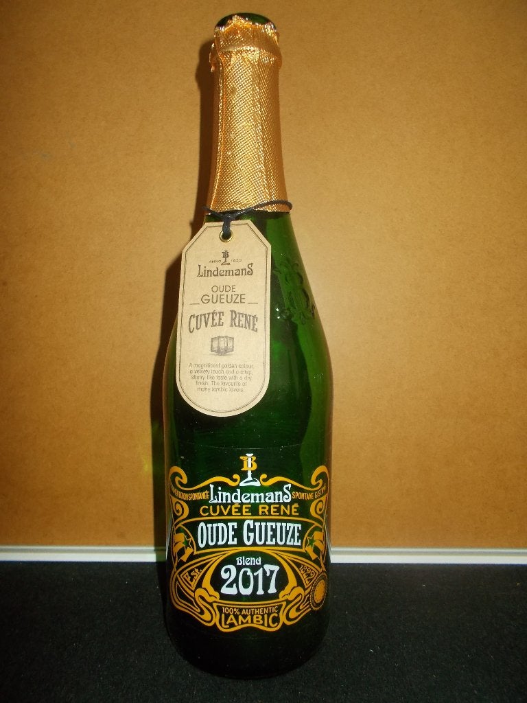 LINDEMANS - Bouteille de Gueuze Cuvée René - Blend 2017 vide, Enlèvement, Utilisé, Bouteille(s), Autres marques