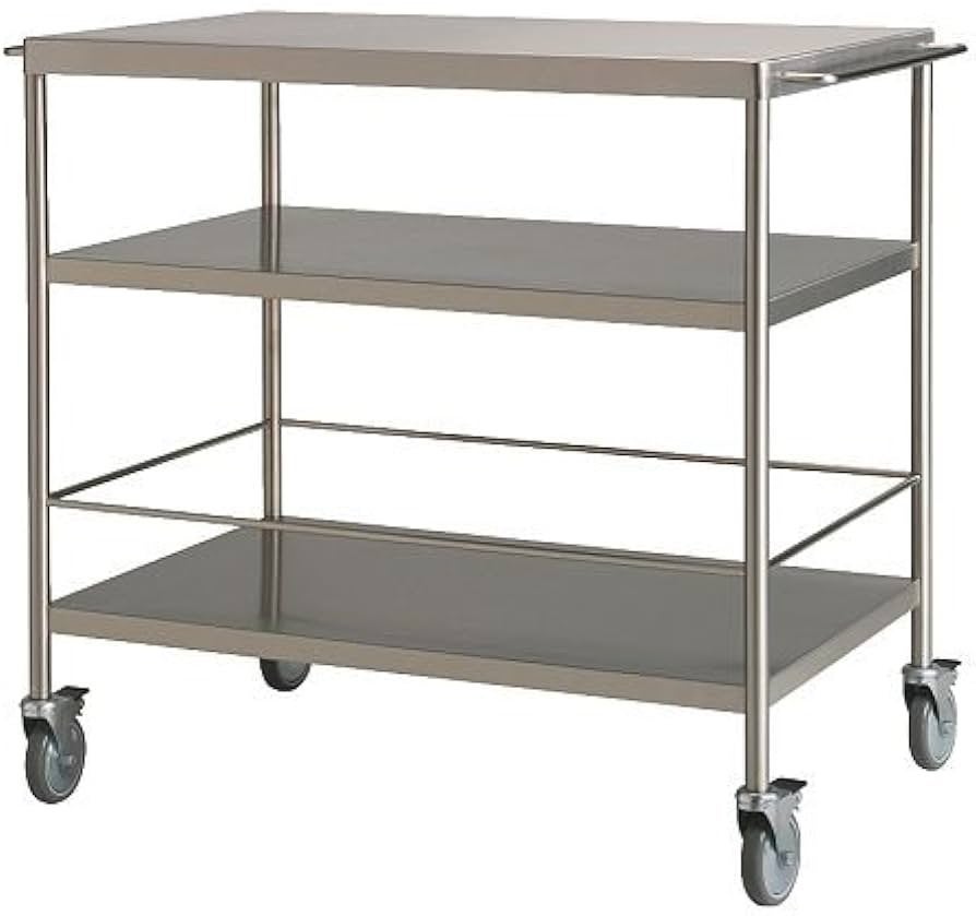 Chariot de service/îlot de cuisine en inox, Enlèvement, Comme neuf