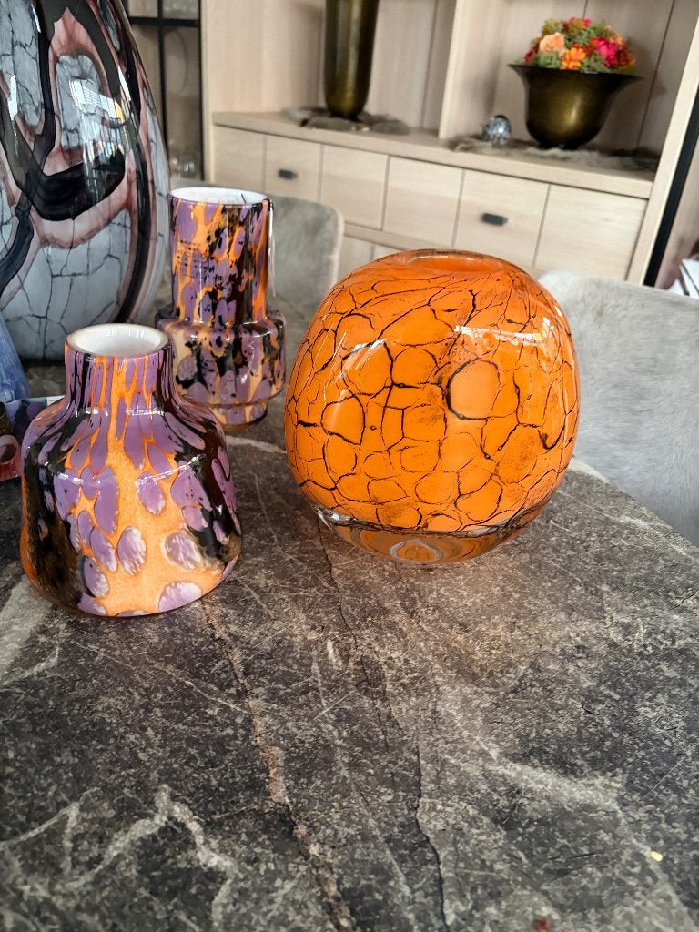 Hand gebla vazen Fidrio, Huis en Inrichting, Ophalen, Meerkleurig, Nieuw, Glas